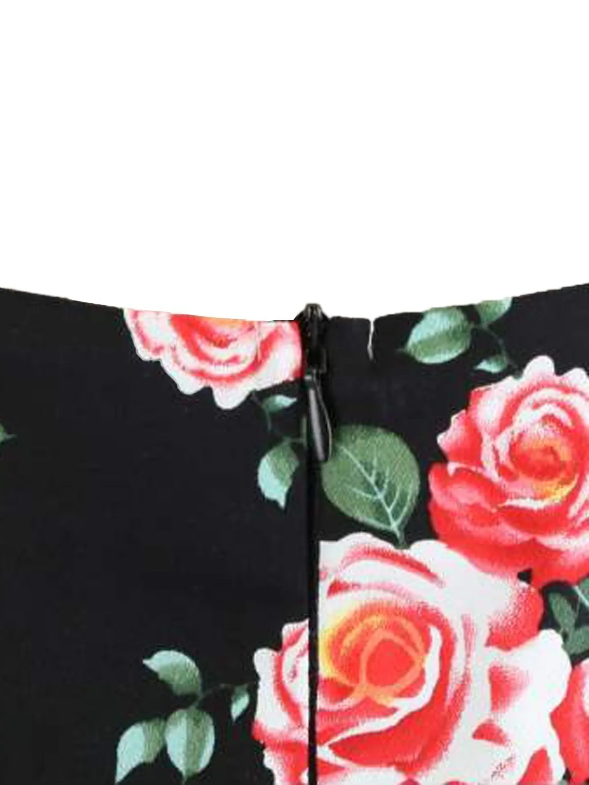 1950s Inspired Rose Swing Dress