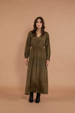 Aashvi V-Neck Maxi Dress