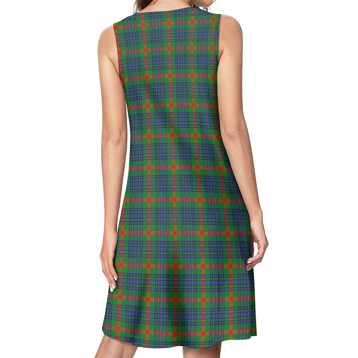 Aiton Tartan Womens Casual Dresses