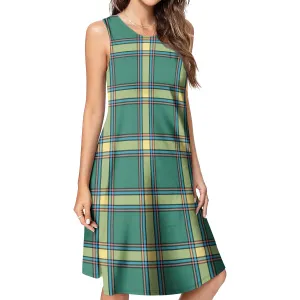 Alberta Province Canada Tartan Womens Casual Dresses