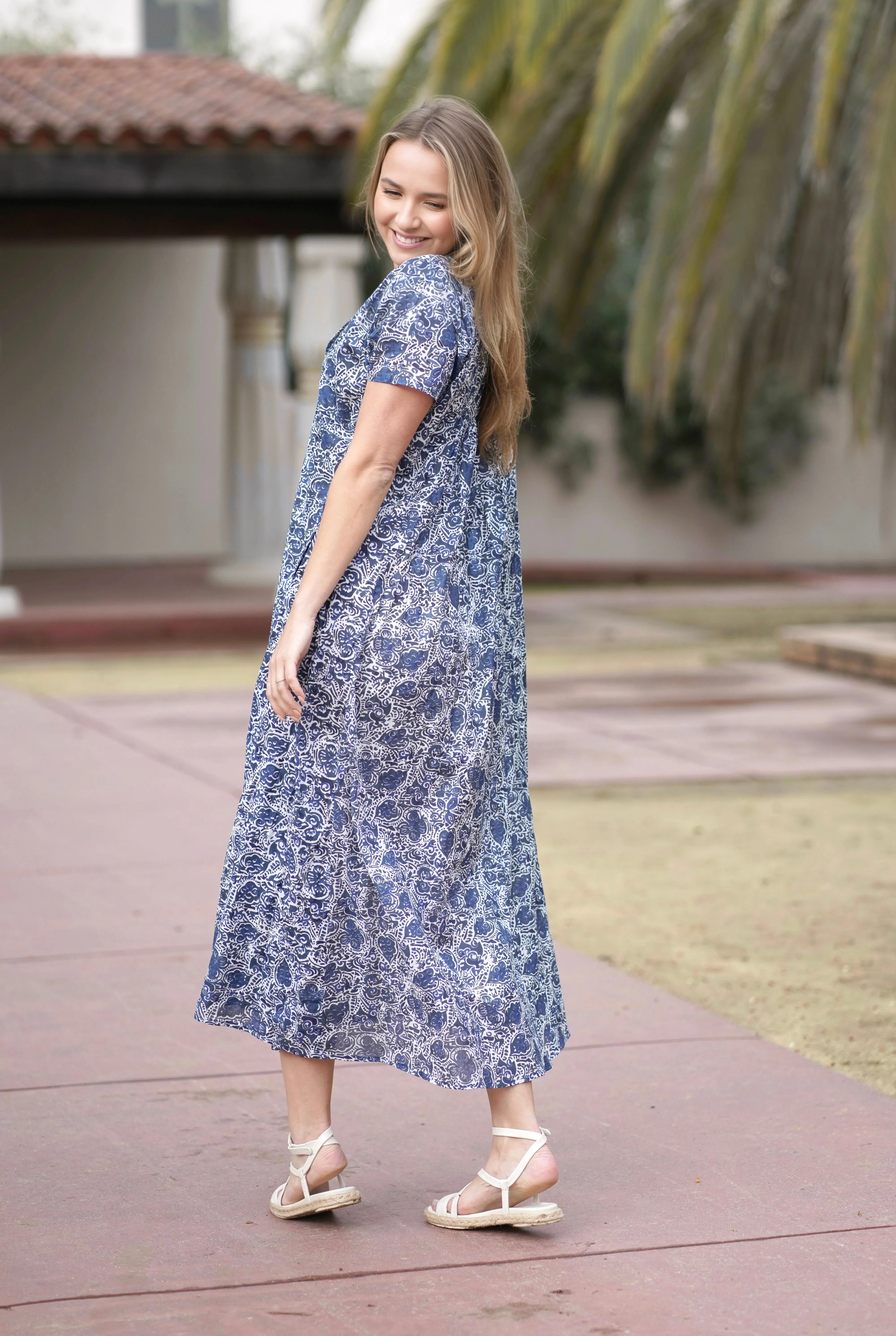 Aliki Maxi Dress Navy