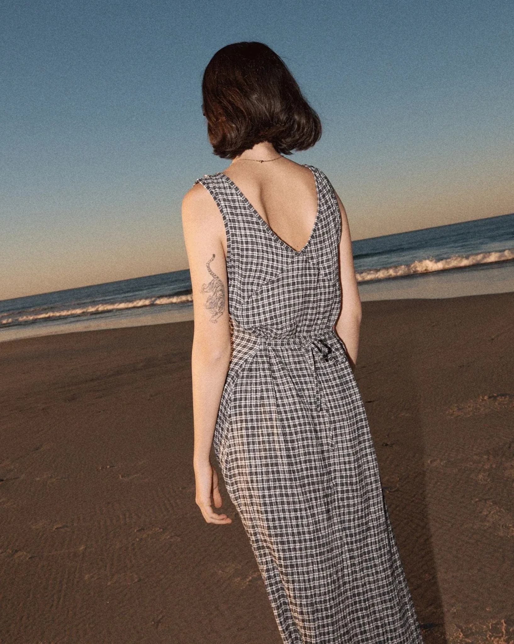 Asta Seersucker Maxi Dress