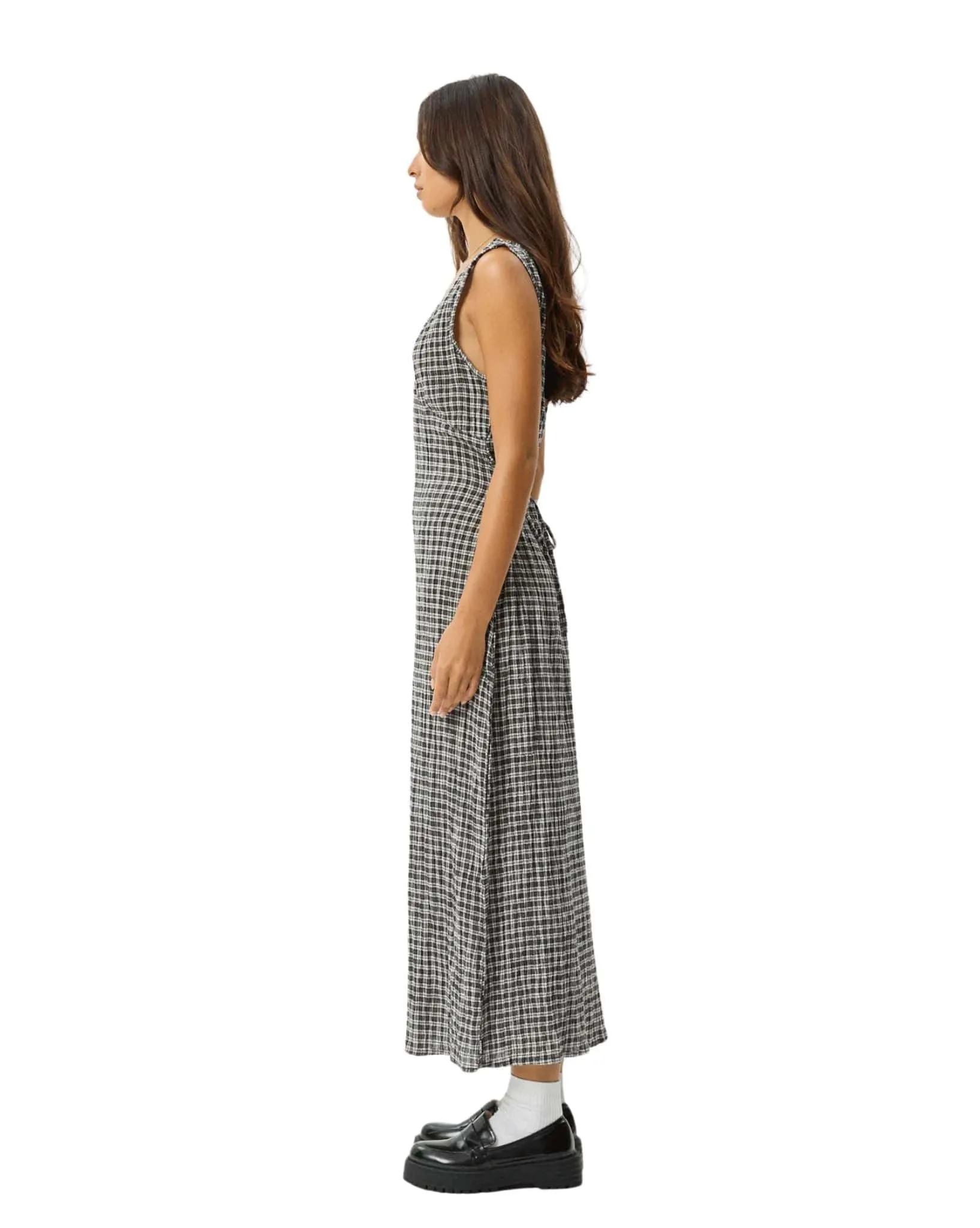 Asta Seersucker Maxi Dress