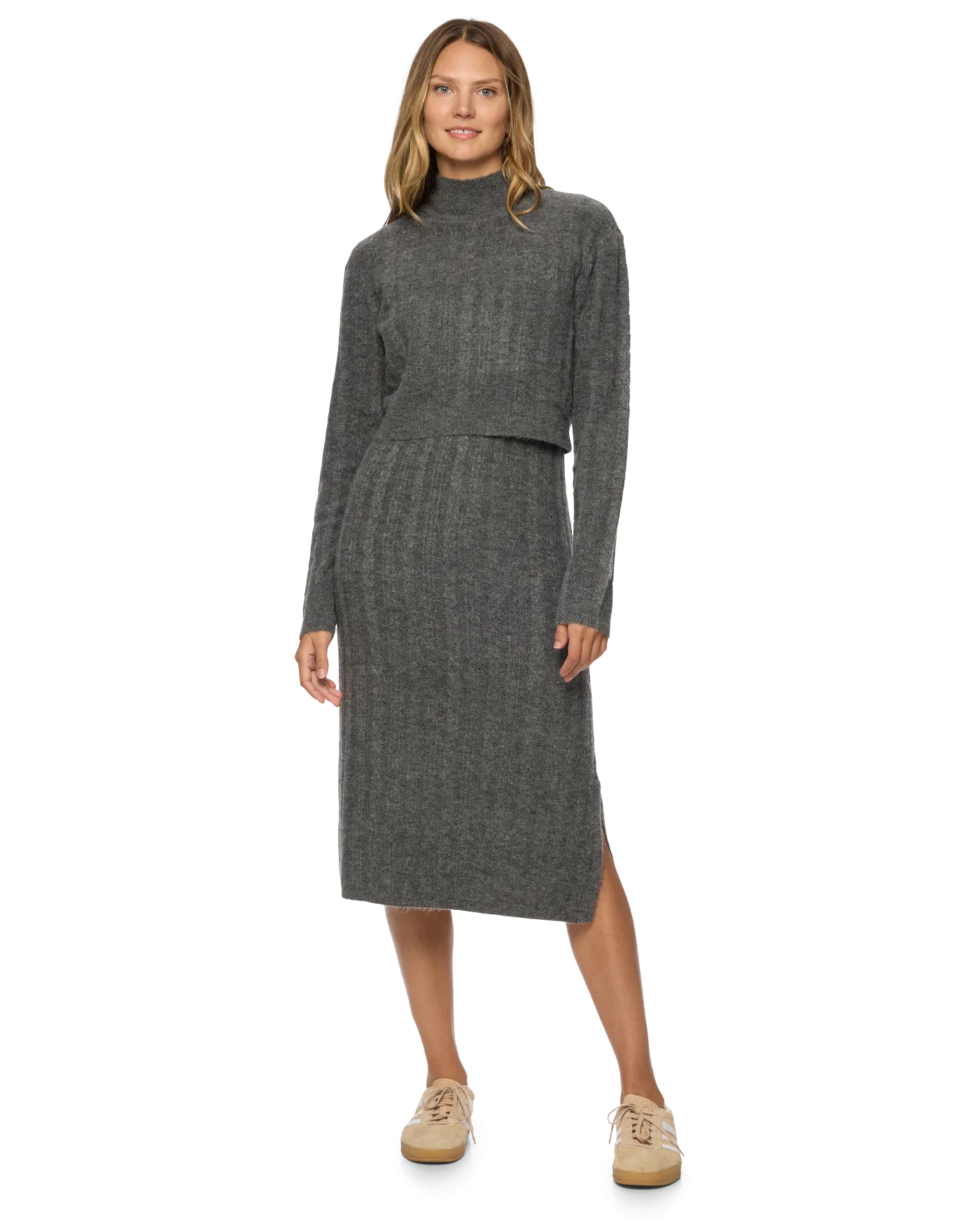 BECCA MIDI SWEATER DRESS