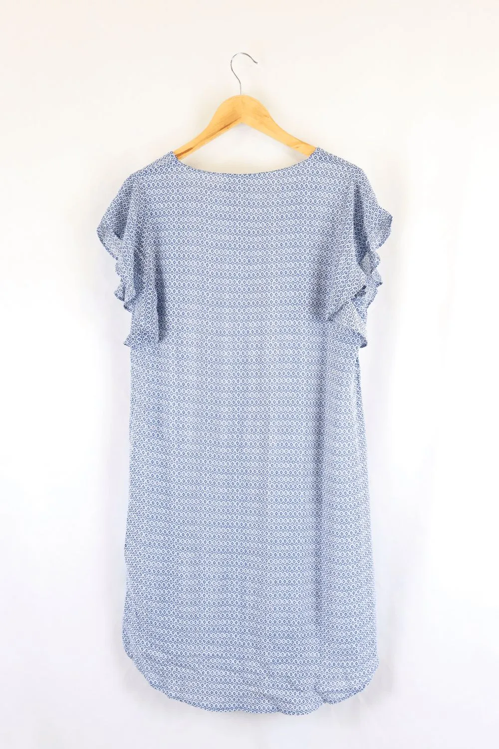 Blue Illusion Blue And White Dress S