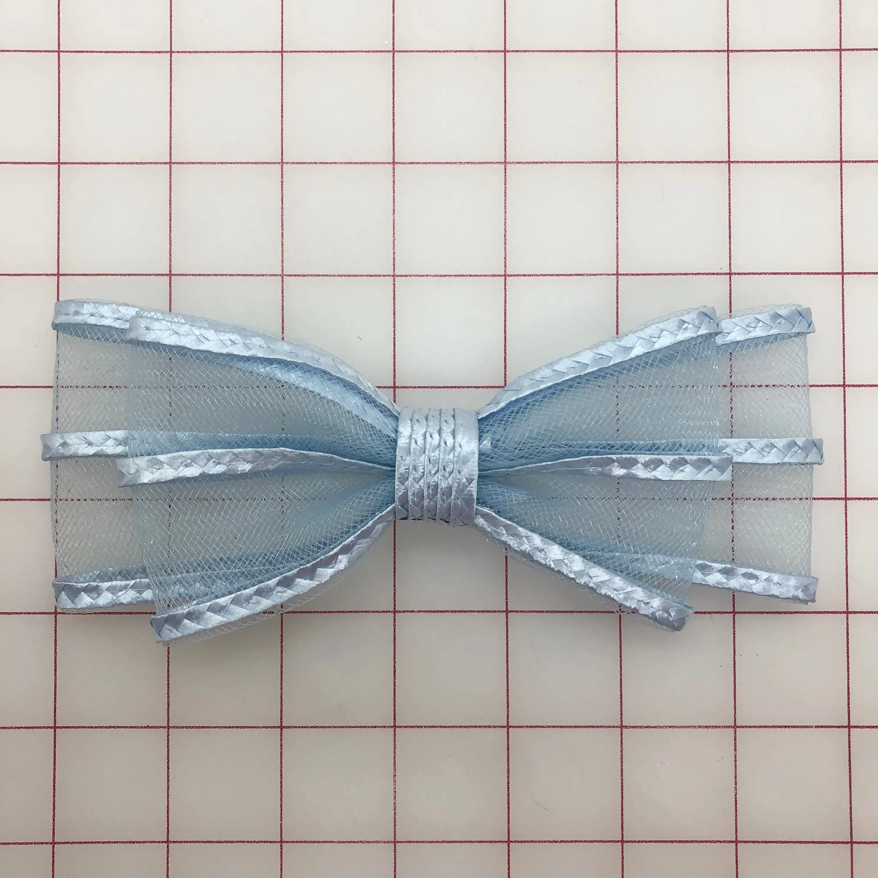 Bows - Light Blue Ribbon on Horsehair Only 6 In Stock! Close-Out