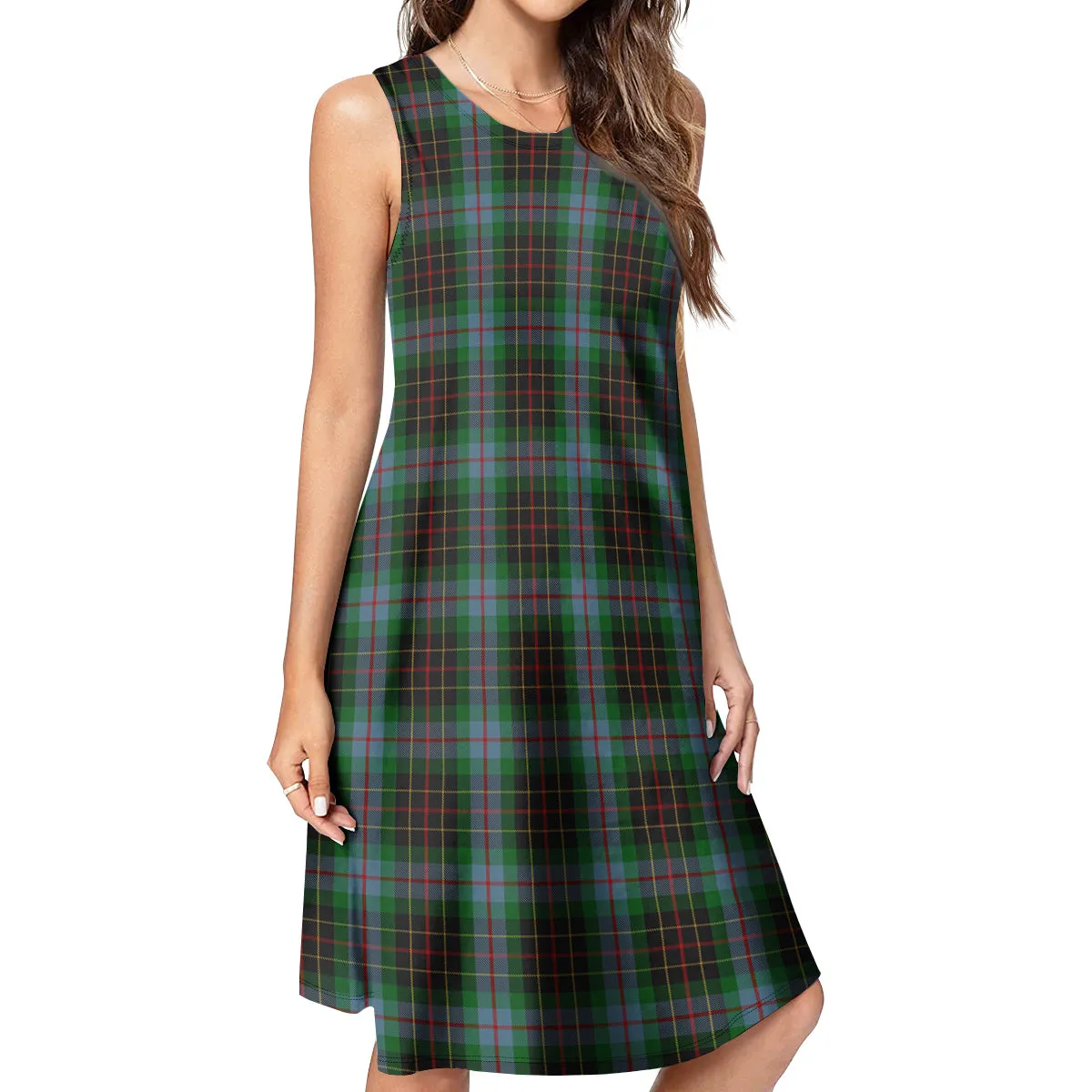 Brodie Hunting Tartan Womens Casual Dresses