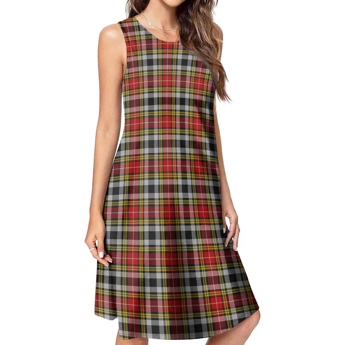 Buchanan Old Dress Tartan Womens Casual Dresses