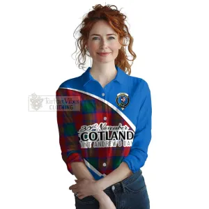 Byres (Byses) Family Crest Tartan Women's Casual Shirt Celebrate Saint Andrew's Day in Style