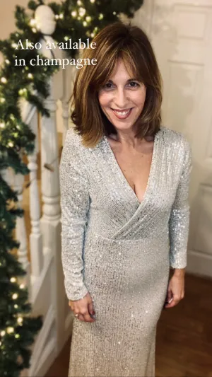 Champagne Sequin Dress