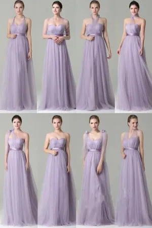 Chiffon Convertible Dress Curve 8 Styles Mix and Match Bridesmaid Dress