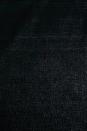 Dark Navy 1-Ply Silk Linen (Matka)