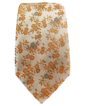 DÉCLIC Belluno Floral Tie - Orange