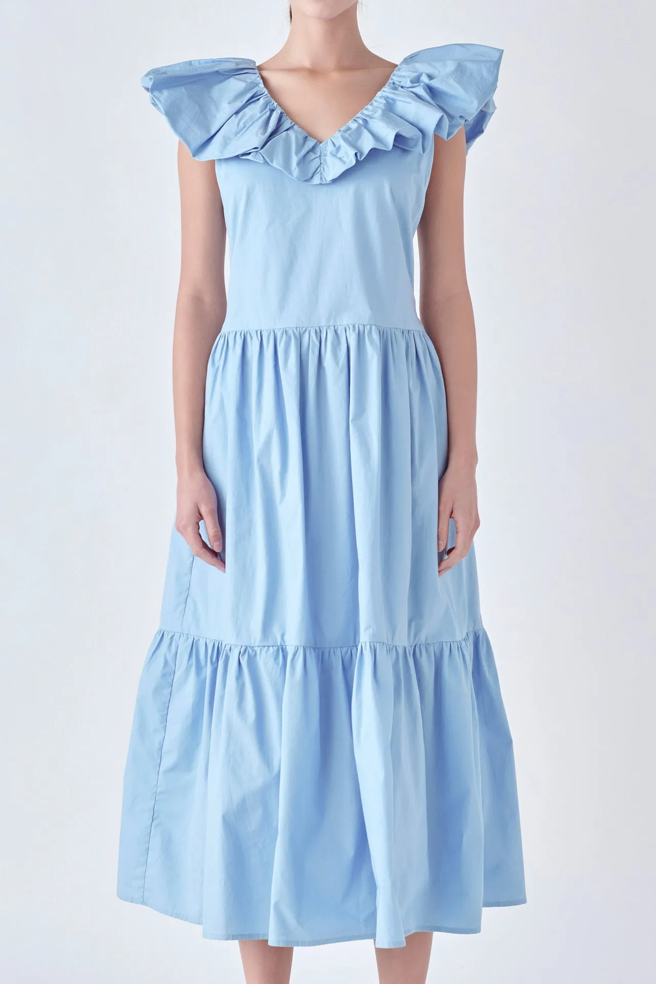 English Factory - Ruffled Midi Dress