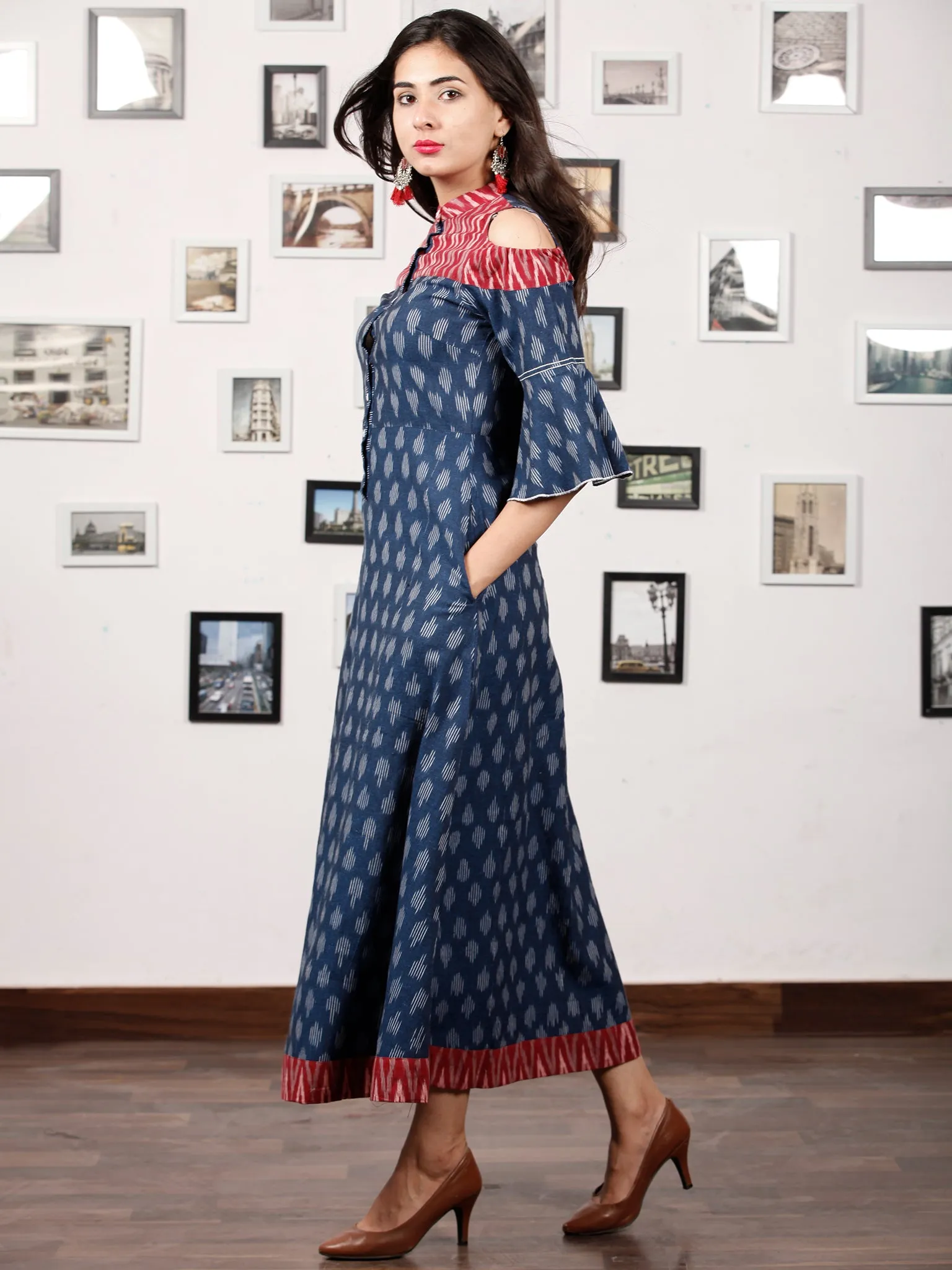 IKAT MANIA - Handwoven Ikat Midi Dress - D325F940