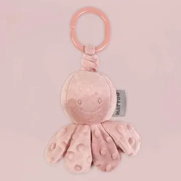 Nattou Vibrating Octopus Toy in Dusty Pink