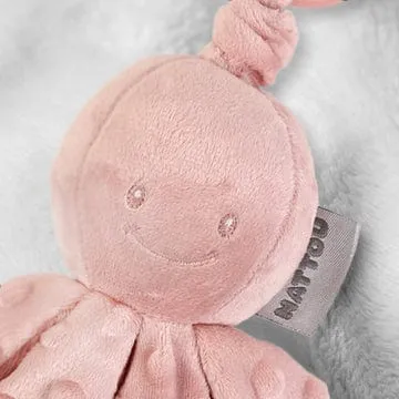 Nattou Vibrating Octopus Toy in Dusty Pink