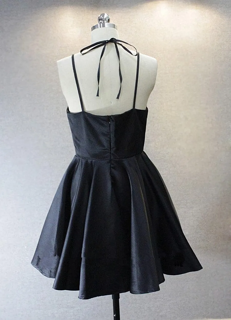 Navy Blue Short Prom Dress, Homecoming Dresses