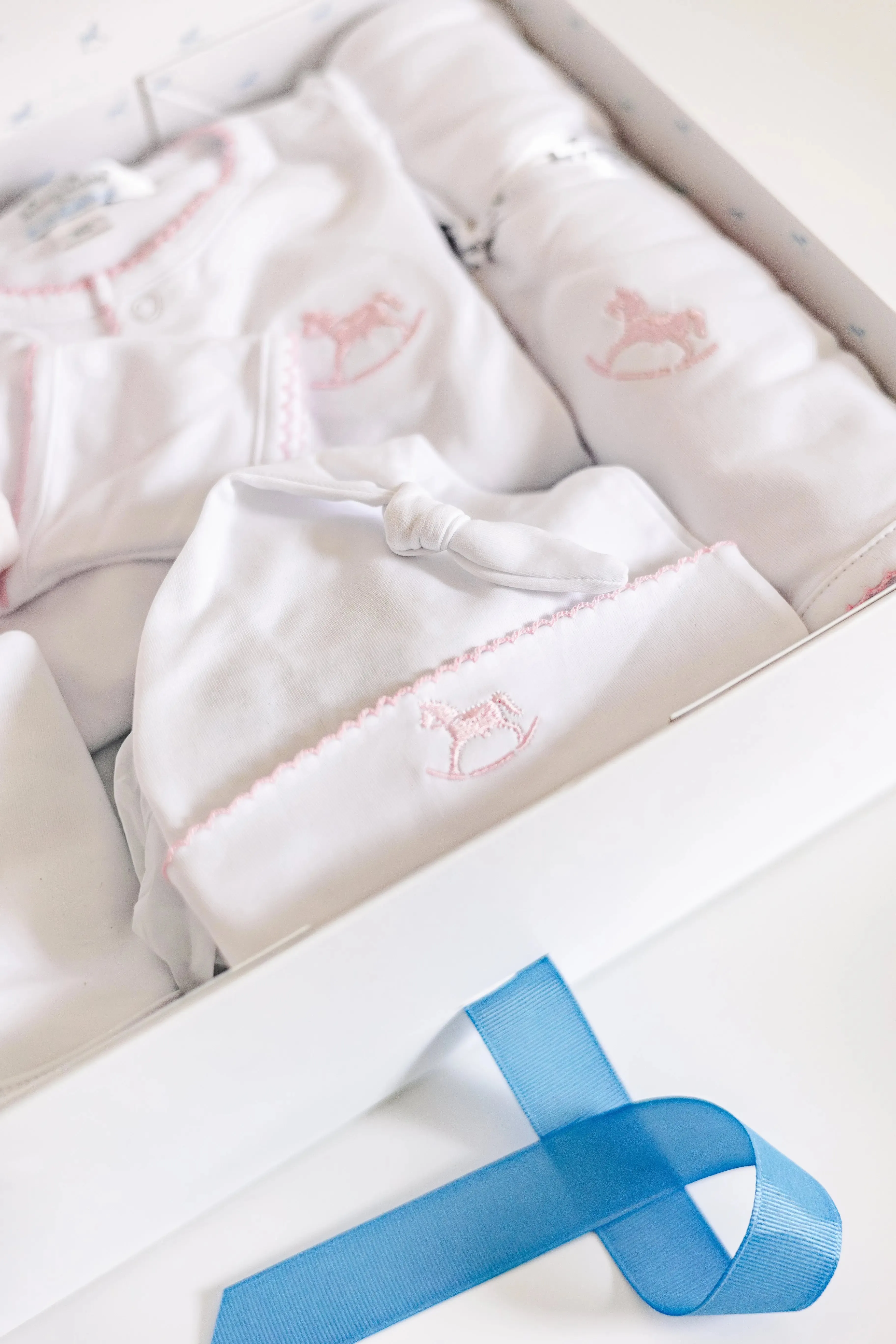 Personalised pink Signature baby gift set