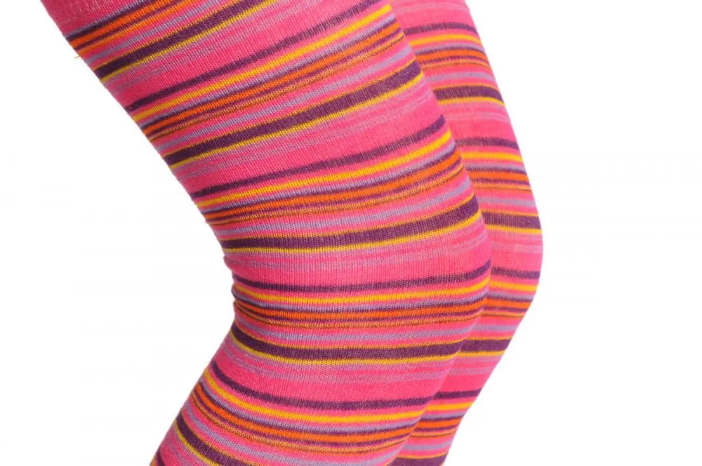 Pink Yellow & Purple Thin Stripes