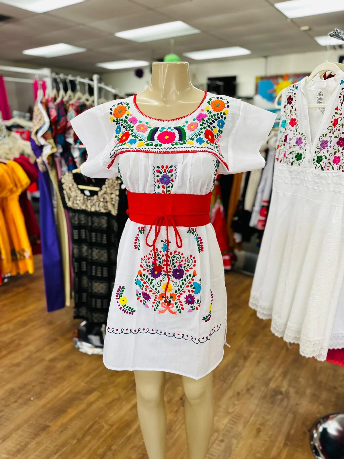 Puebla White Dress