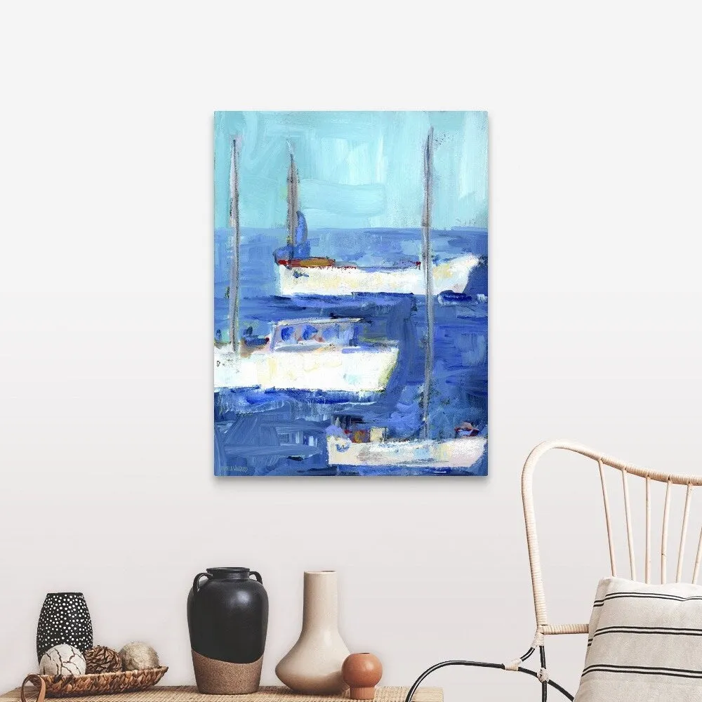 "Boys Nautical Boats" Canvas Wall Art