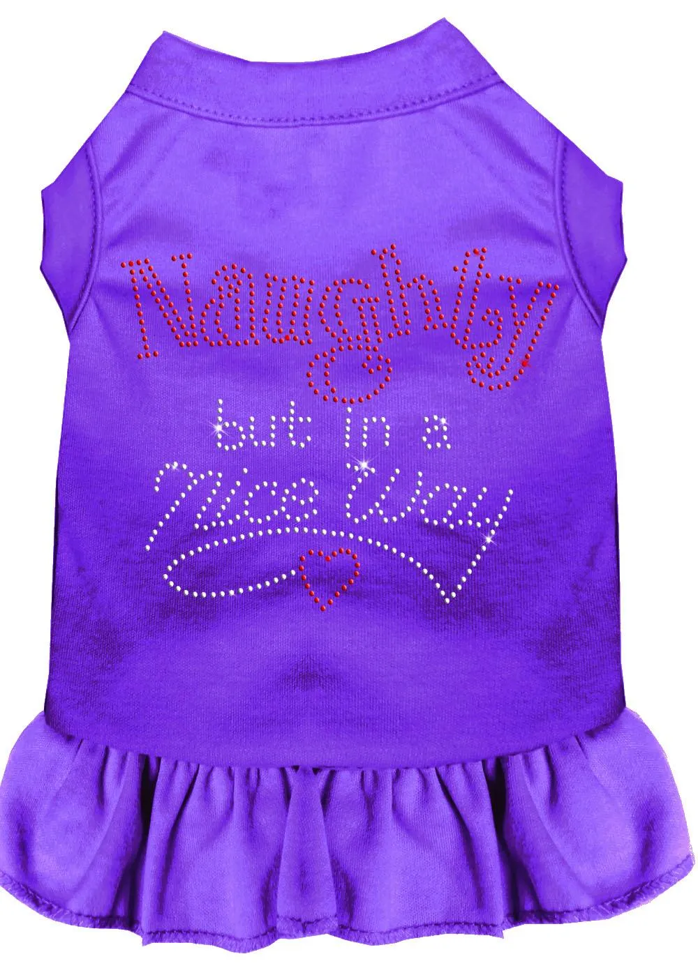 Rhinestone Naughty But In A Nice Way Dress Purple Xs (8)