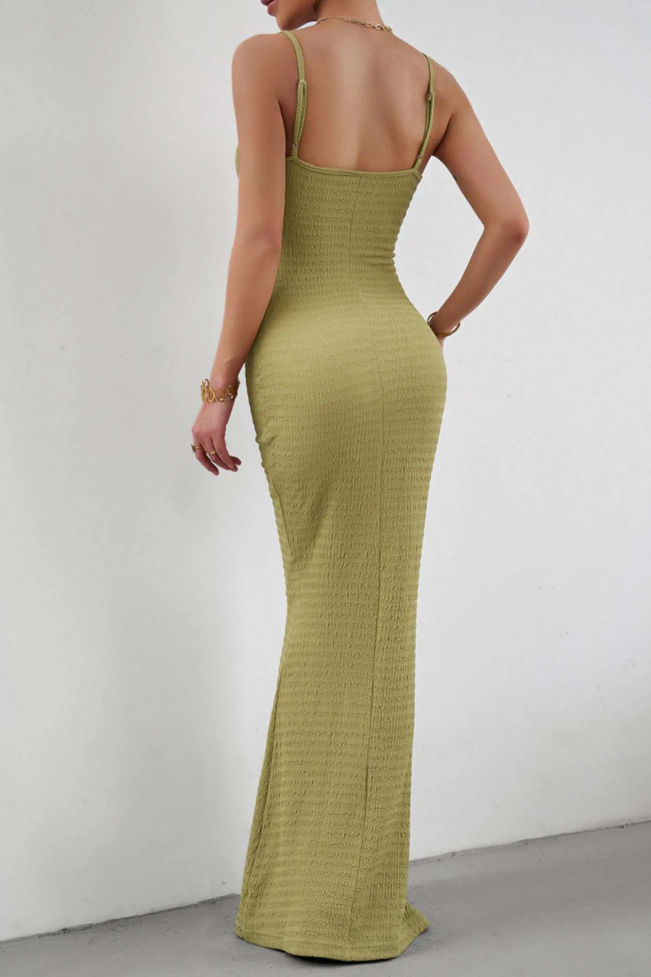 Solid Color Bodycon Cami Dress