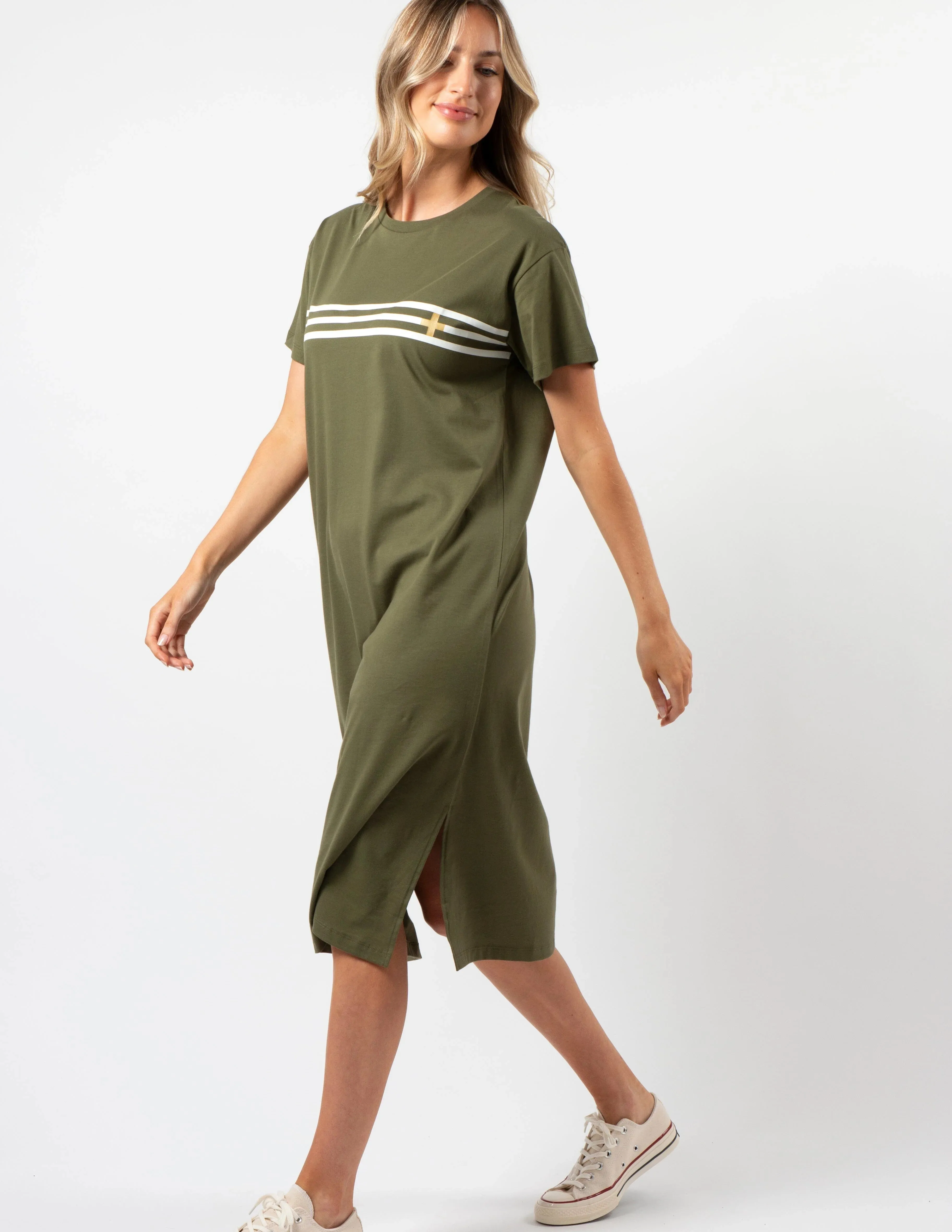 Stella and Gemma Khaki Maxie T Shirt