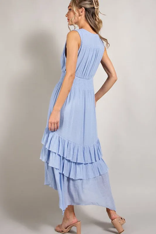 V-Neck Ruffle Maxi Dress *Online Only*