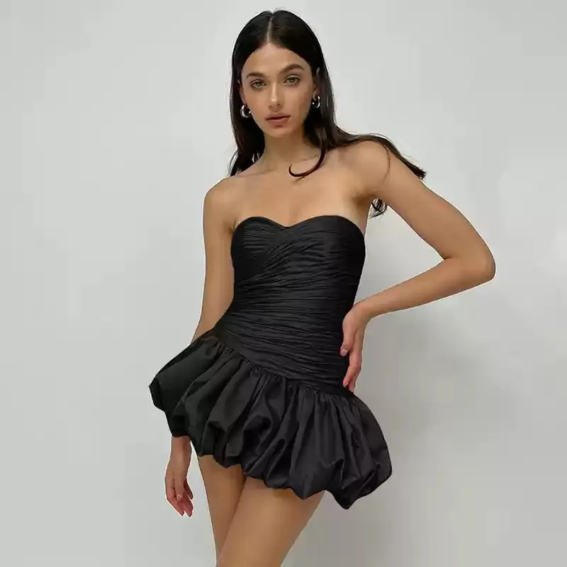 Viola Balloon Skirt Mini Dress